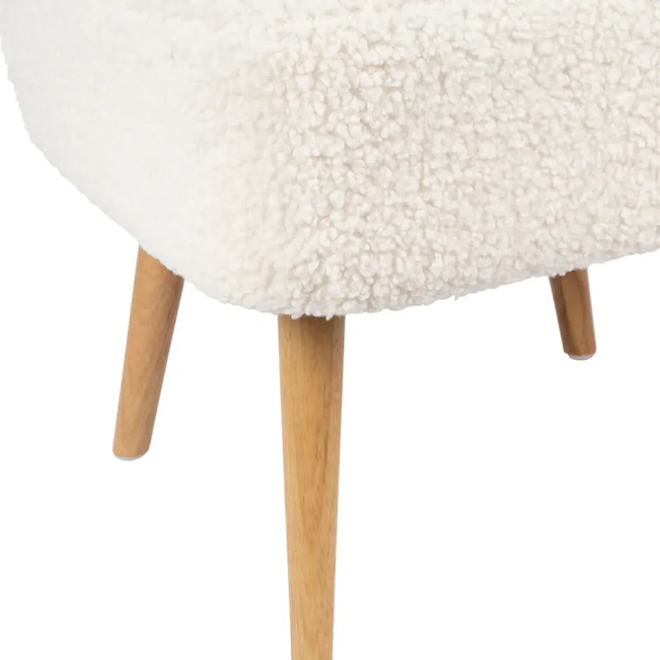 Fabrique de Styles Fauteuils*Fauteuil bouclette blanc - Elément