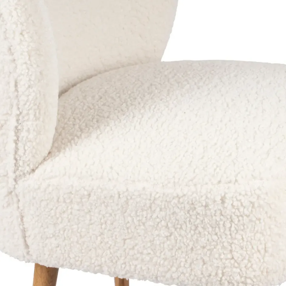 Fabrique de Styles Fauteuils*Fauteuil bouclette blanc - Elément