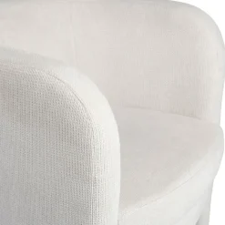 Fabrique de Styles Fauteuils*Fauteuil club en tissu écru - Tessia