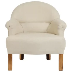 Fabrique de Styles Fauteuils*Fauteuil crapaud en pin et coton - Chambray