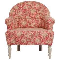 Fabrique de Styles Fauteuils*Fauteuil crapaud floral en coton et pin - Margot