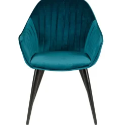 Fabrique de Styles Chaises*Fauteuil de salle à manger en velours - Ben