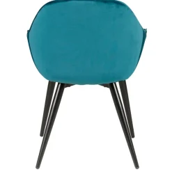 Fabrique de Styles Chaises*Fauteuil de salle à manger en velours - Ben