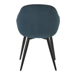 Fabrique de Styles Chaises*Fauteuil de salle à manger en velours côtelé - Ben