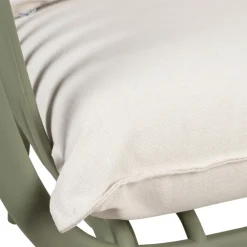 Enfant Fabrique de Styles Chaises, Fauteuils|Jardin*Fauteuil d'extérieur avec 2 coussins en tissu blanc - Lumi