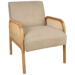 Fabrique de Styles Fauteuils*Fauteuil en tissu et hévéa - Firmin