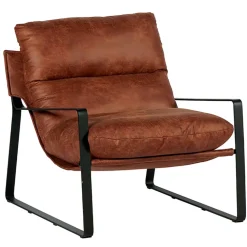 Fabrique de Styles Fauteuils*Fauteuil en tissu imitation cuir - Torsten