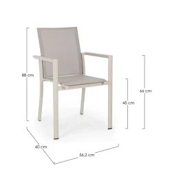 Enfant Fabrique de Styles Chaises, Fauteuils|Jardin*Fauteuil extérieur en aluminium - Konnor