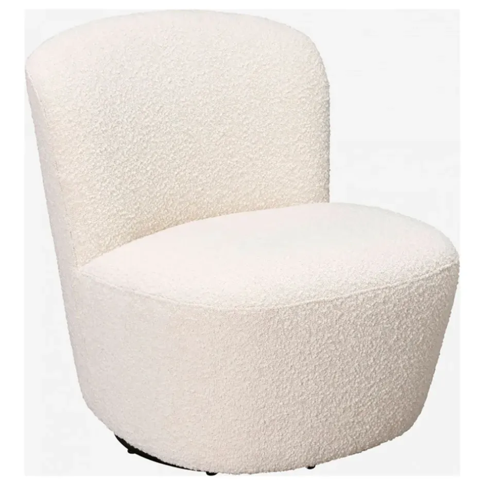 Fabrique de Styles Fauteuils*Fauteuil pivotant en bouclette - Pauline