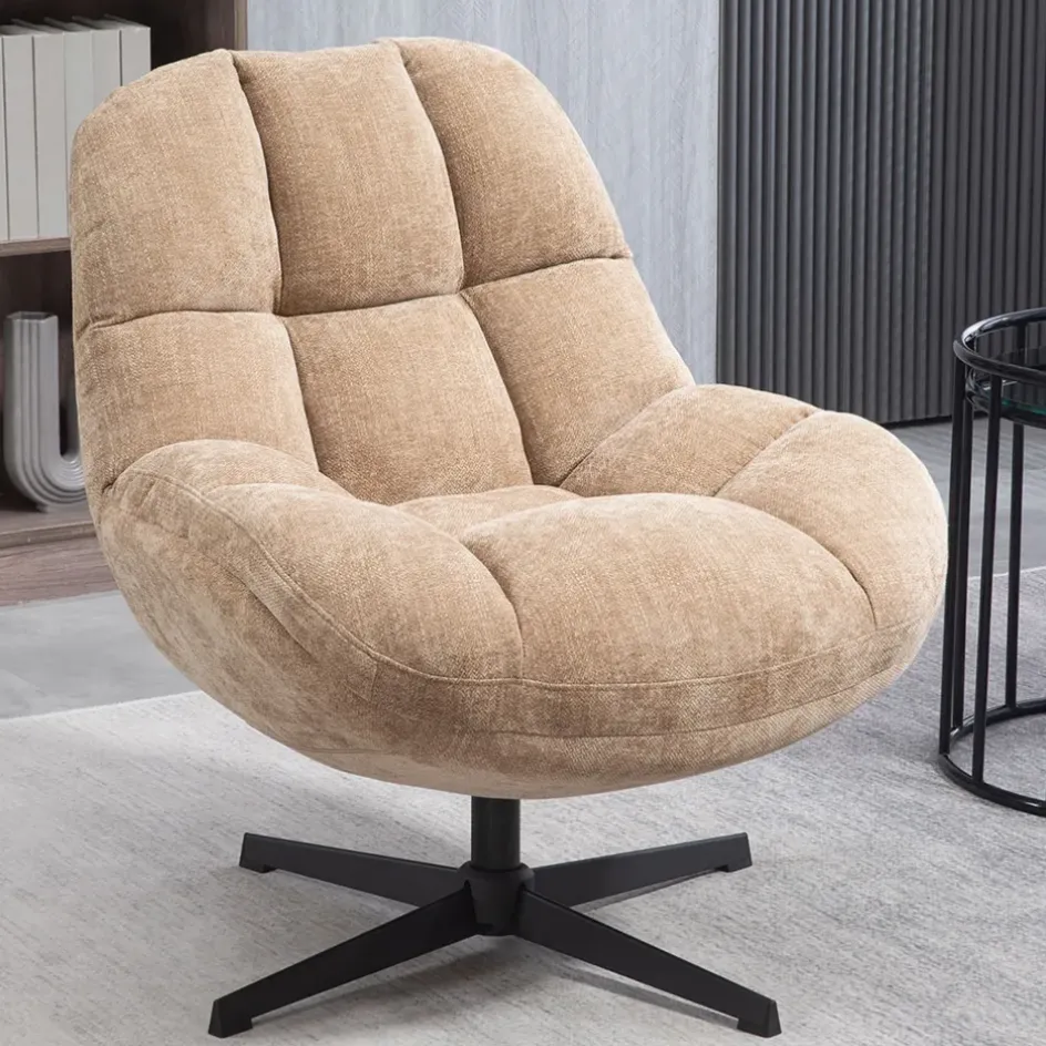 Fabrique de Styles Fauteuils*Fauteuil pivotant en tissu - Molto