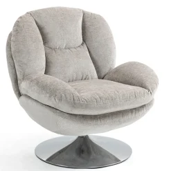 Fabrique de Styles Fauteuils*Fauteuil pivotant en velours - Topi