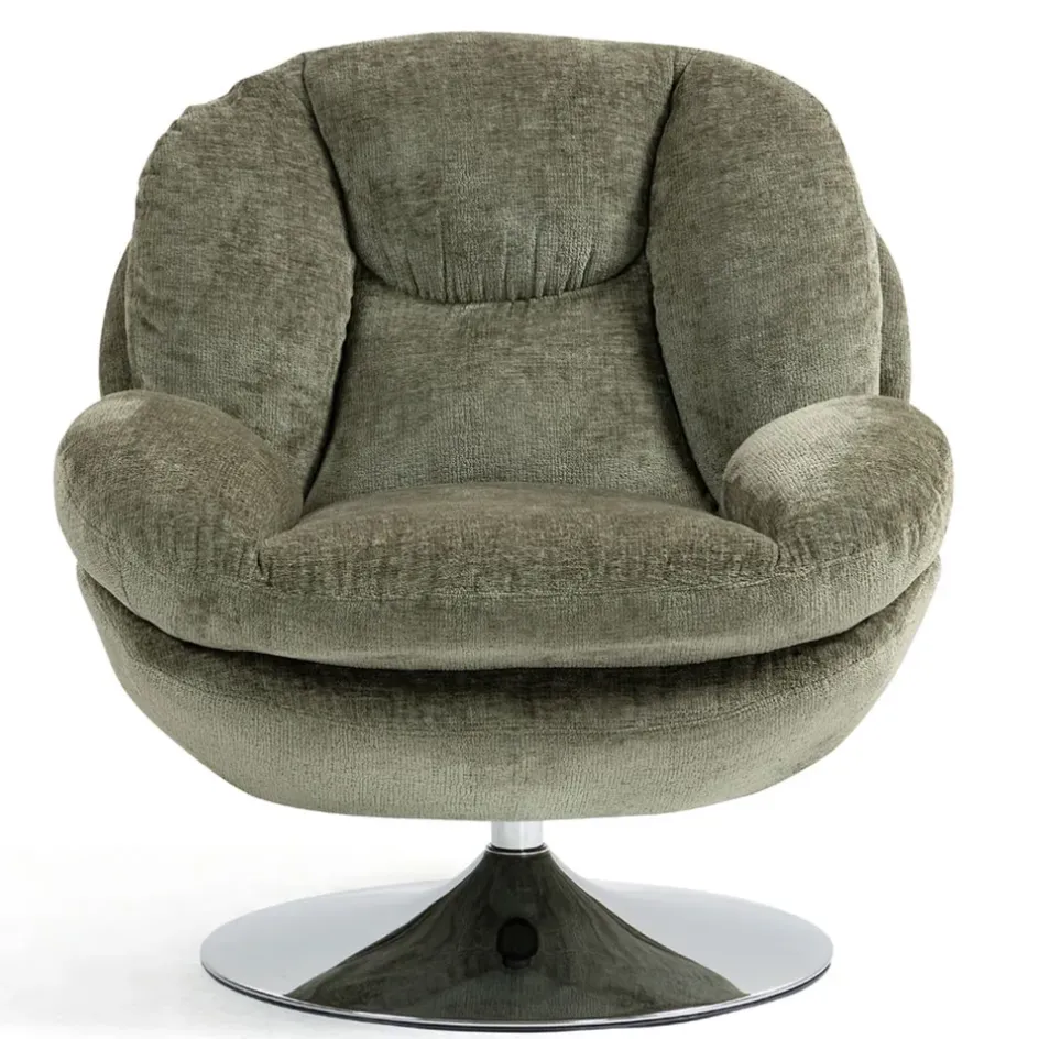 Fabrique de Styles Fauteuils*Fauteuil pivotant en velours - Topi