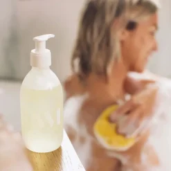 Fabrique de Styles Savon Liquide*Flacon en verre gel douche écorce d'orange et poivre noir 290ml