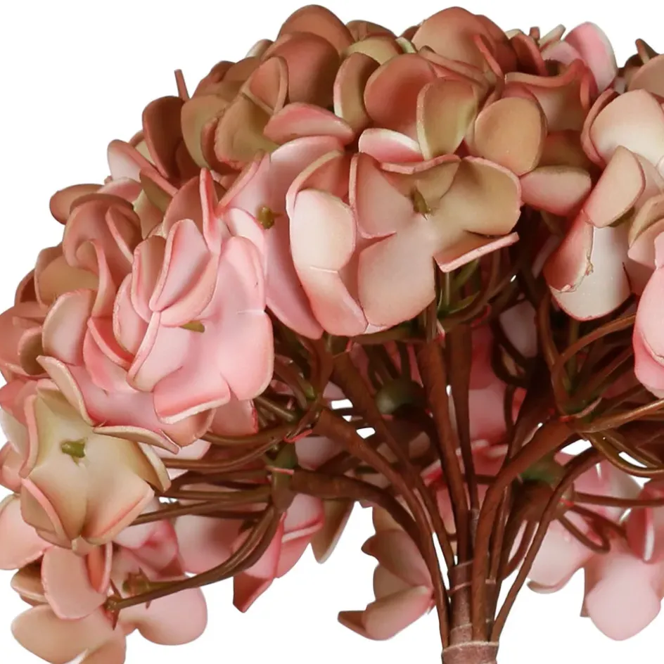 Fabrique de Styles Fleurs Et Plantes Artificielles*Fleur artificielle rose et vert h74cm - Hortensia