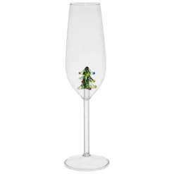 Fabrique de Styles Coupes Et Flutes*Flute sapin en verre borosilicate 25cl - Noel