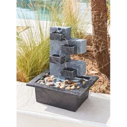 Enfant Fabrique de Styles Déco, Accessoires Et Rangements|Jardin*Fontaine d'extérieur 5 niveaux h27cm