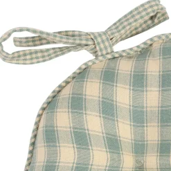 Fabrique de Styles Galettes De Chaise*Galette de chaise ronde en coton vichy d40cm - Campagne