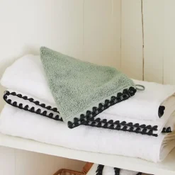 Fabrique de Styles Gants*Gant de toilette en coton celadon 15x21cm - Issey