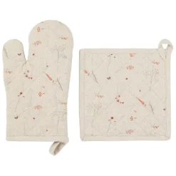 Fabrique de Styles Torchons, Tabliers Et Maniques*Gant et manique en coton beige - Lucile