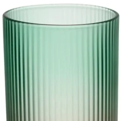 Fabrique de Styles Verres À Eau Et Gobelets*Gobelet en cristallin vert et corail 45cl givré - Adria
