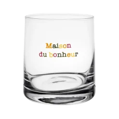Fabrique de Styles Verres À Eau Et Gobelets*Gobelet Maison du bonheur en verre 25cl - Famille