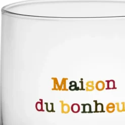 Fabrique de Styles Verres À Eau Et Gobelets*Gobelet Maison du bonheur en verre 25cl - Famille