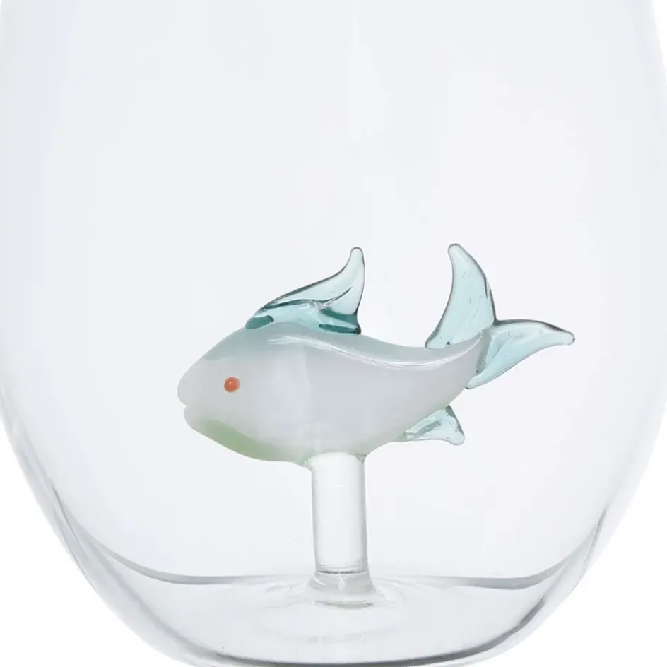 Fabrique de Styles Verres À Eau Et Gobelets*Gobelet poisson en verre borosilicate 50cl - Océan