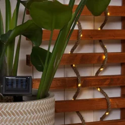 Enfant Fabrique de Styles Luminaires|Jardin*Guirlande solaire câble en jute 5m