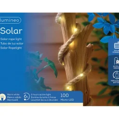 Enfant Fabrique de Styles Luminaires|Jardin*Guirlande solaire câble en jute 5m