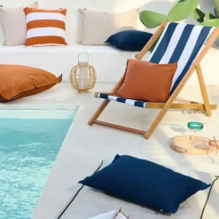 Enfant Fabrique de Styles Textiles Outdoor|Jardin*Housse coussin en tissu 80x80cm - Bimini