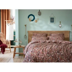 Fabrique de Styles Housses De Couette*Housse de couette en gaze de coton imprimée 260x240cm - Capucine