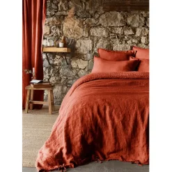 Fabrique de Styles Housses De Couette*Housse de couette en lin lavé 260x240cm - Soline