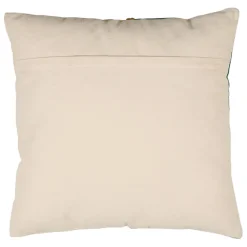 Fabrique de Styles Coussins Et Housses*Housse de coussin en velours coton émeraude et écru 45x45cm - Neo