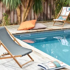 Enfant Fabrique de Styles Textiles Outdoor|Jardin*Housse de coussin exterieur 80x80cm - Bimini