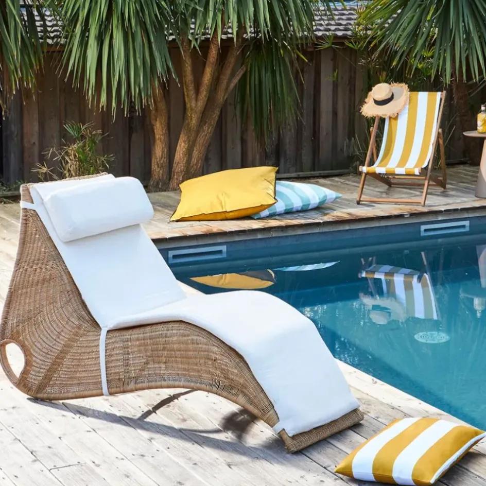 Enfant Fabrique de Styles Textiles Outdoor|Jardin*Housse de coussin extérieur 80x80cm - Bimini