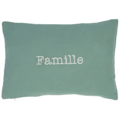 Fabrique de Styles Coussins Et Housses*Housse de coussin famille en gaze de coton 50x35cm