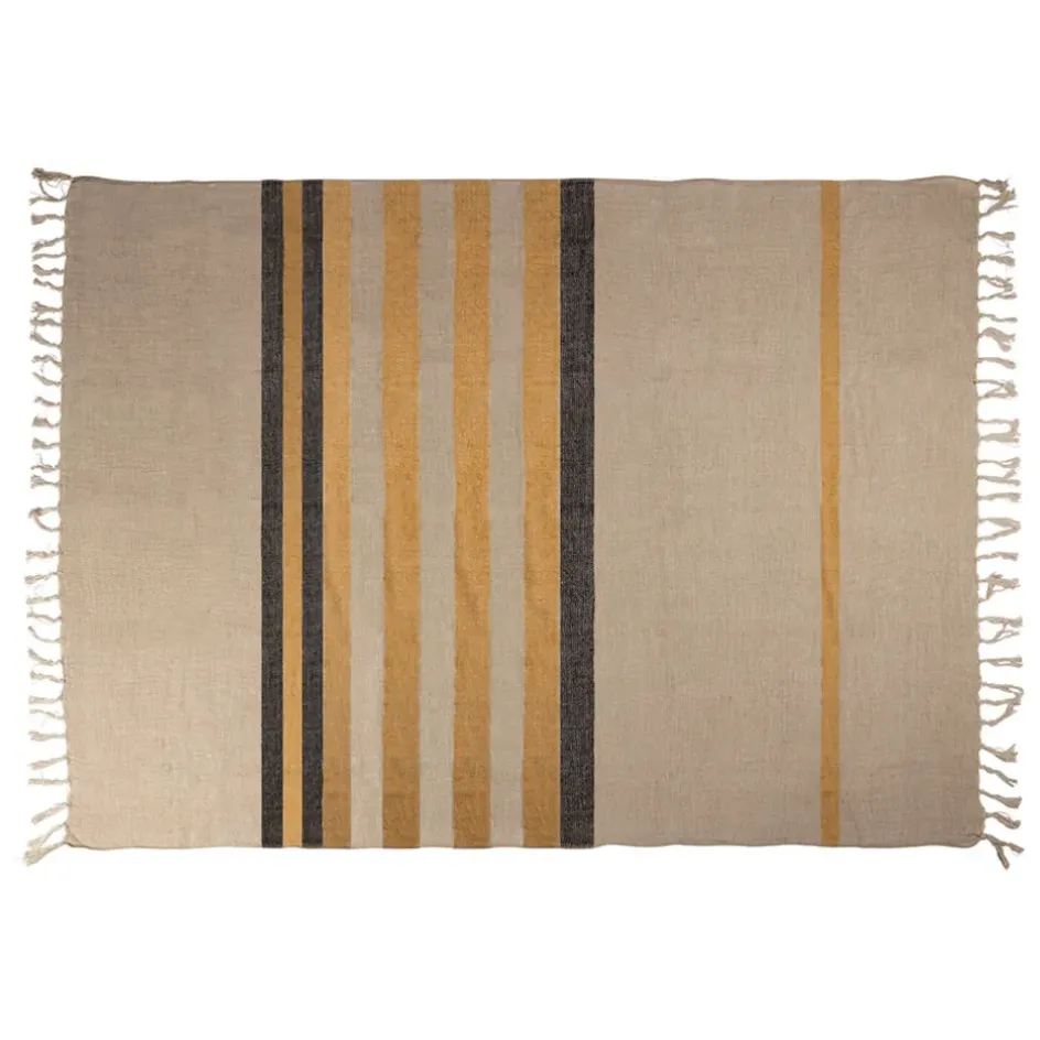 Fabrique de Styles Couvre-lits*Jeté de lit en lin 170x130cm - Hemlin