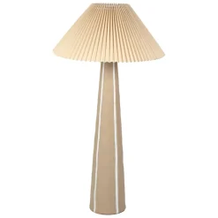 Fabrique de Styles Lampadaires*Lampadaire en céramique et lin et écru h103cm - Paese