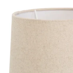 Fabrique de Styles Lampes À Poser*Lampe en porcelaine et lin h33cm - visionnary