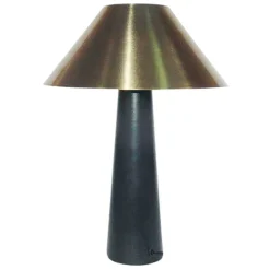 Fabrique de Styles Lampes À Poser*Lampe Ambiance Champart doré et noir H40cm