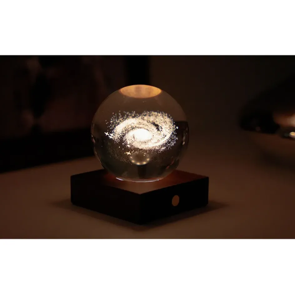 Fabrique de Styles Lampes À Poser*Lampe boule de cristal 3D galaxie