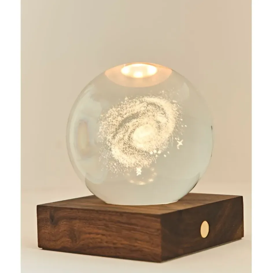 Fabrique de Styles Lampes À Poser*Lampe boule de cristal 3D galaxie