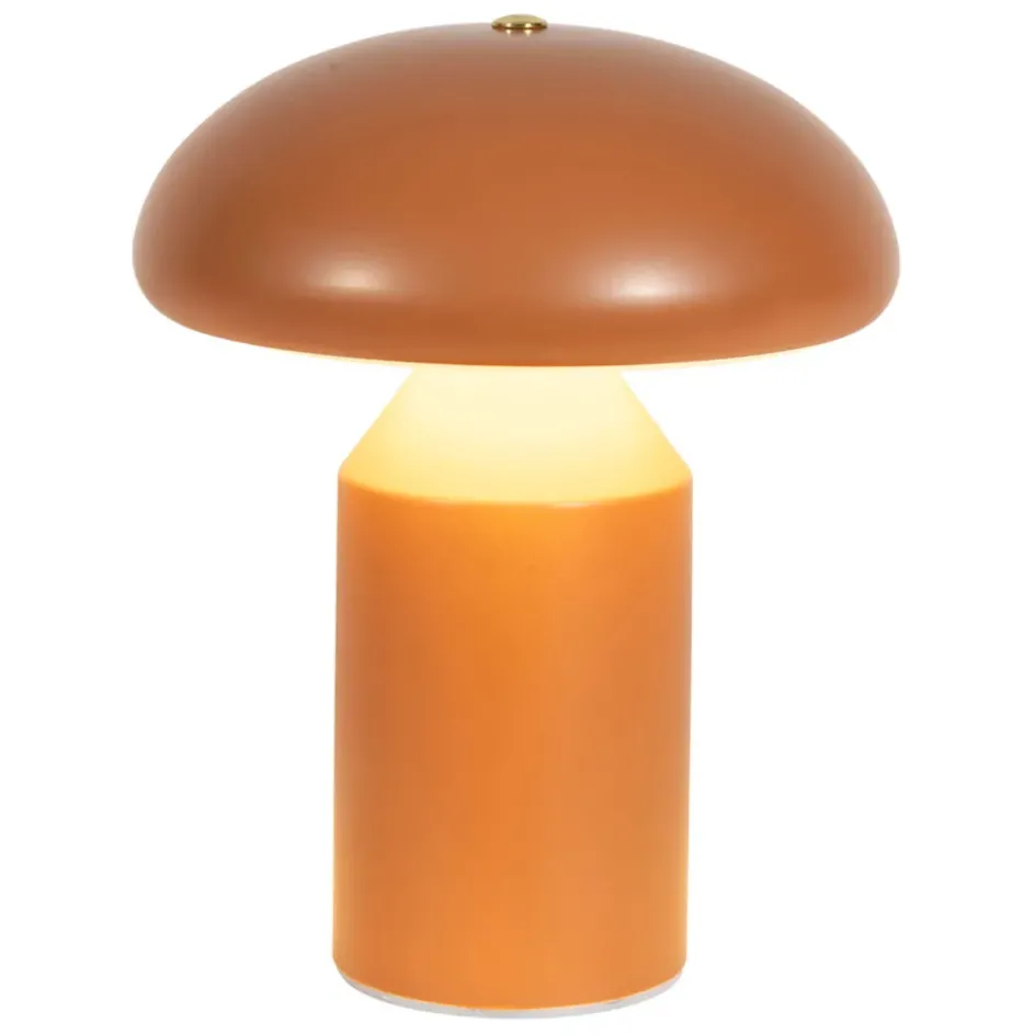 Fabrique de Styles Lampes À Poser*Lampe champignon tactile en fer terracotta h23cm - Arty