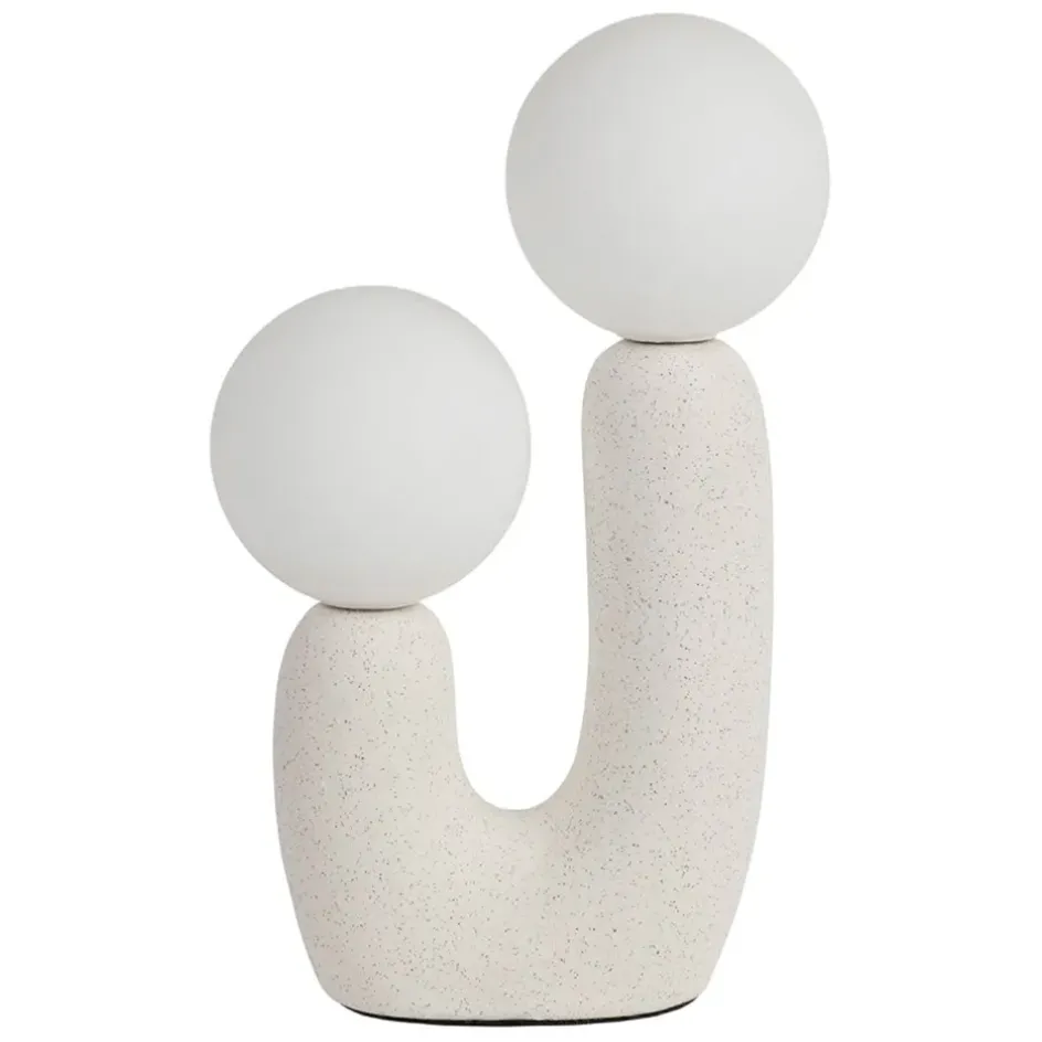 Fabrique de Styles Lampes À Poser*Lampe céramique en écru h31cm - Organic