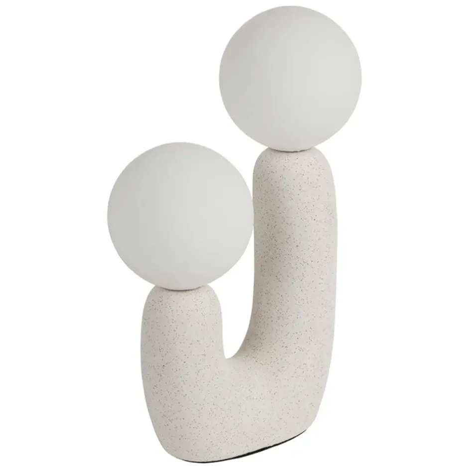 Fabrique de Styles Lampes À Poser*Lampe céramique en écru h31cm - Organic