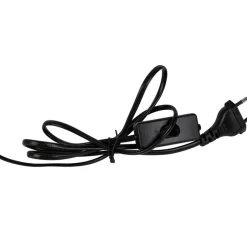 Fabrique de Styles Lampes À Poser*Lampe en bois d'hévéa et coton naturel et h24cm - Filen