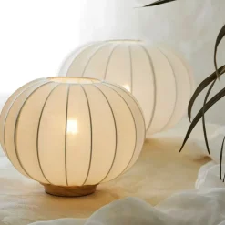 Fabrique de Styles Lampes À Poser*Lampe en coton écru d31xh24cm - Aurore