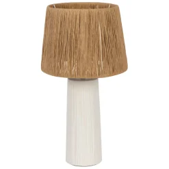 Fabrique de Styles Lampes À Poser*Lampe en céramique écru h48cm - Lignes