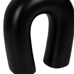 Fabrique de Styles Lampes À Poser*Lampe en céramique ecru et coton noir h45cm - Organic