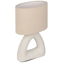 Fabrique de Styles Lampes À Poser*Lampe en céramique et coton h38cm - Organic